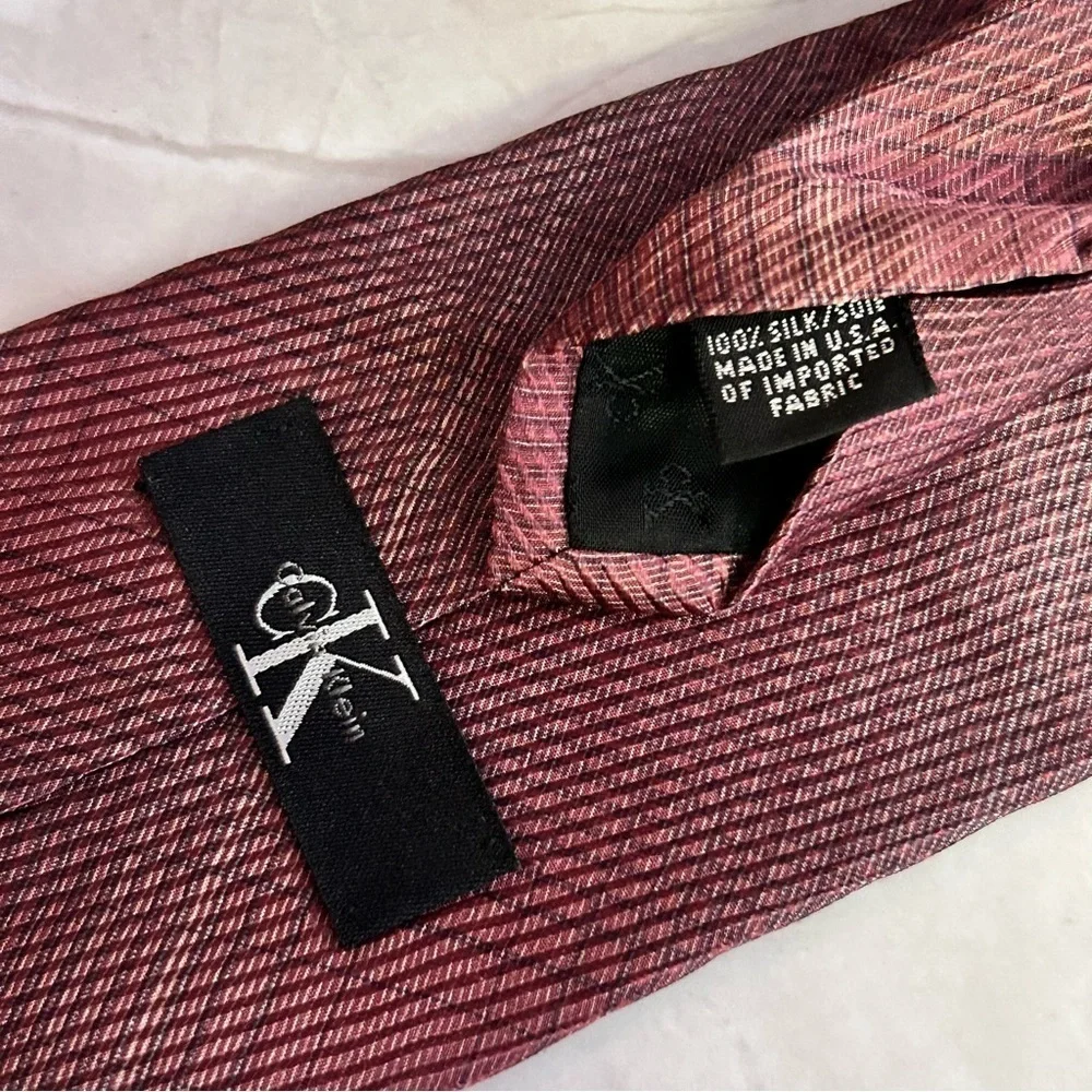 Calvin Klein Burgundy 60” Tie
